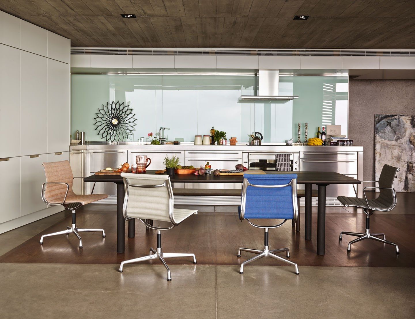 Стул из ткани VITRA Eames Aluminium Group ARCH-00115727 - Вид №5