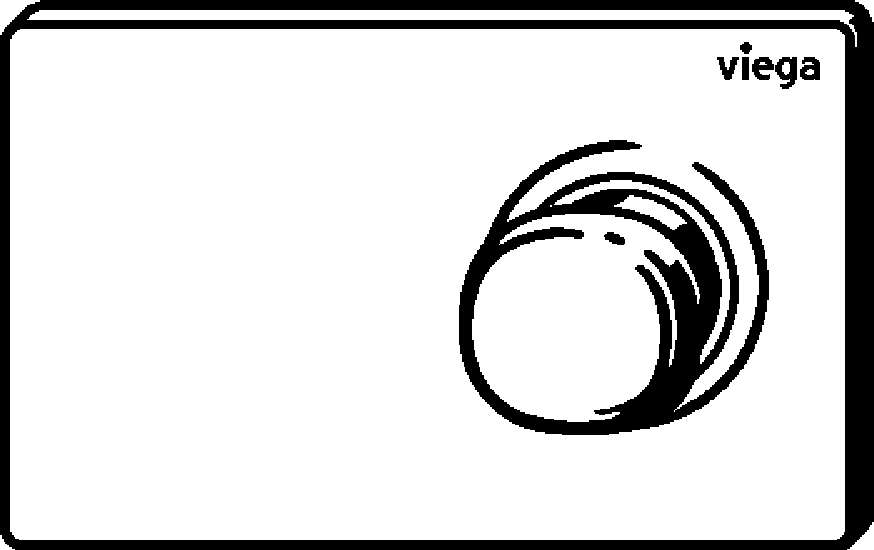 Viega Панель смыва Prevista для унитазов 8622.1 (773458) 773 458 - Вид №2