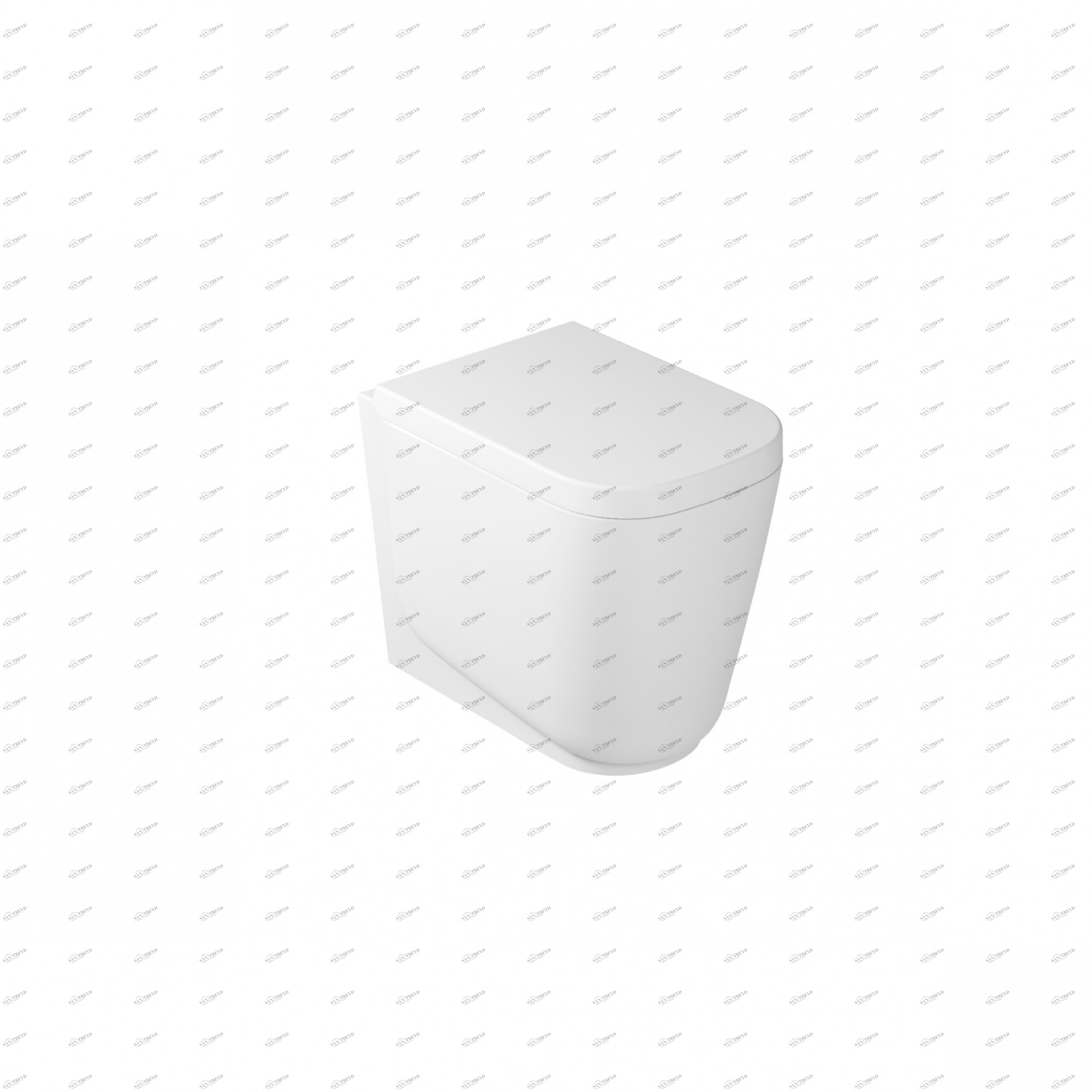 5409MT Приставной унитаз напольный Белый Galassia MEG11 Италия