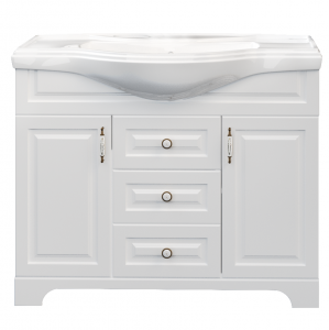 У94489 Тумба Прованс New 105Н 2в.я. 2д. Белый глянец 1 Marka Прованс