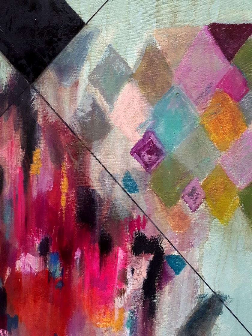 ICI ET LÀ Смешанная техника на холсте K. fabrizzi Kf36 - Вид №2