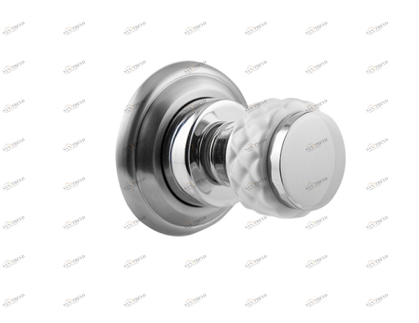 065527.000.50 Обрезка комплект отсечной клапан с ручкой и белого фарфора Яркий хром Mestre 