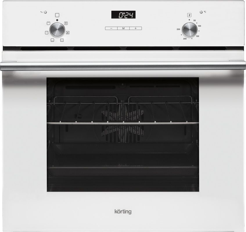 OKB 760 FW Встраиваемые электрические духовки / crystal, 59.8 х 59.5 x 56 см, 6 режимов нагрева, гриль, конвекция, таймер, дисплей, белая Korting Korting Crystal Santreyd 