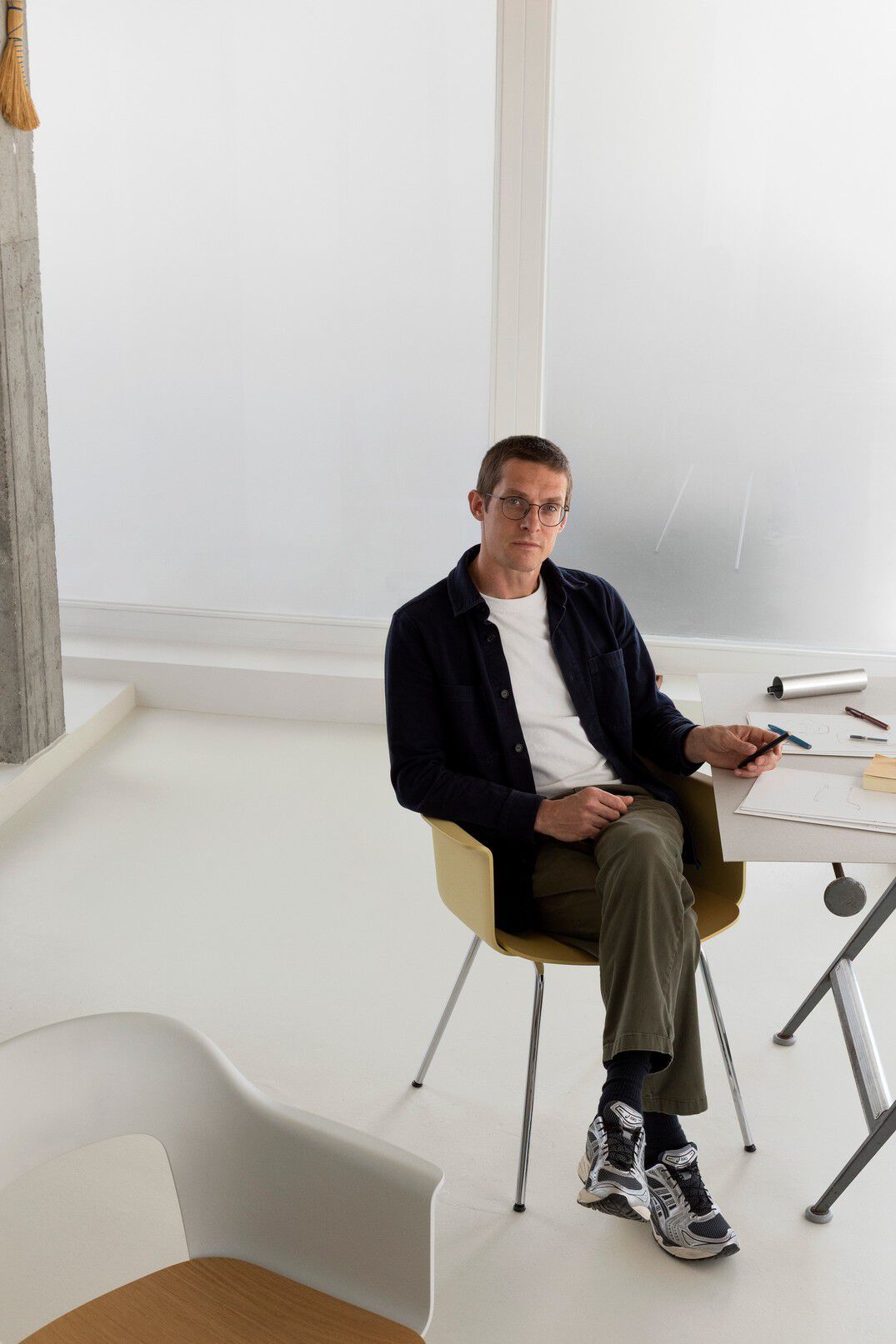 Стул с мягким сиденьем с подлокотниками Hay макет ARCH-00123440 - Вид №8