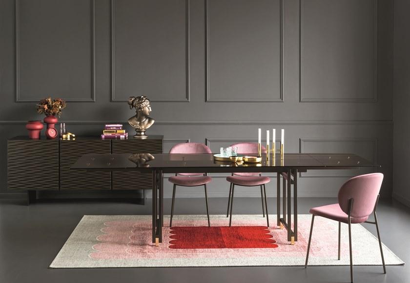 Calligaris Раздвижной прямоугольный стеклянный стол  Cs4119-r 180  - Вид №6