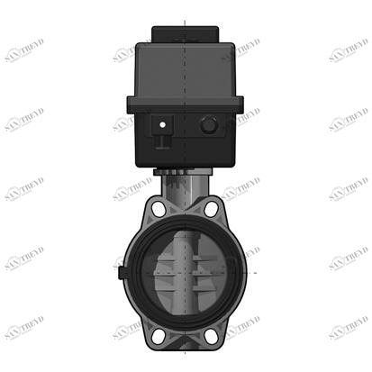 SANIT 613236 2/2-ходовой запорный клапан FEOV / CE, PVC-U, д 50 - 225 г 