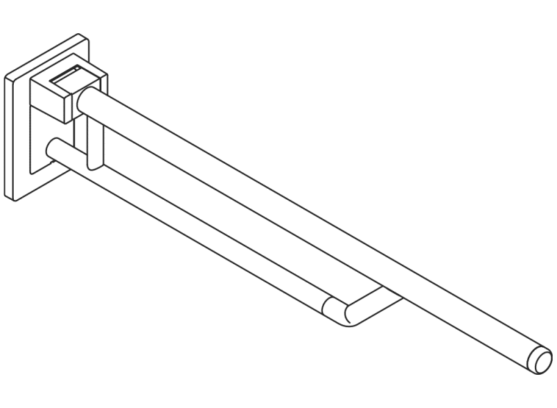 950.50.13091 Двойная опорная рейка на петлях HEWI Stützen  - Вид №5