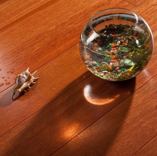 Массивная доска Parketoff Экзотика Кемпас Натур (Гладкая) 910х122 мм 2600300434 - Вид №1