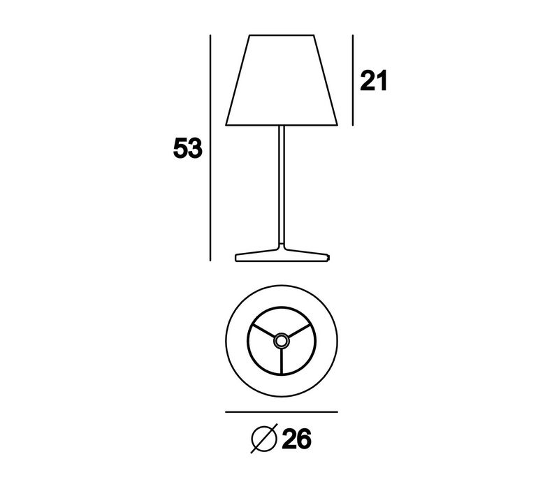 Linea Light 7321 bianco Cotonette лампа настольная 91831 - Вид №2
