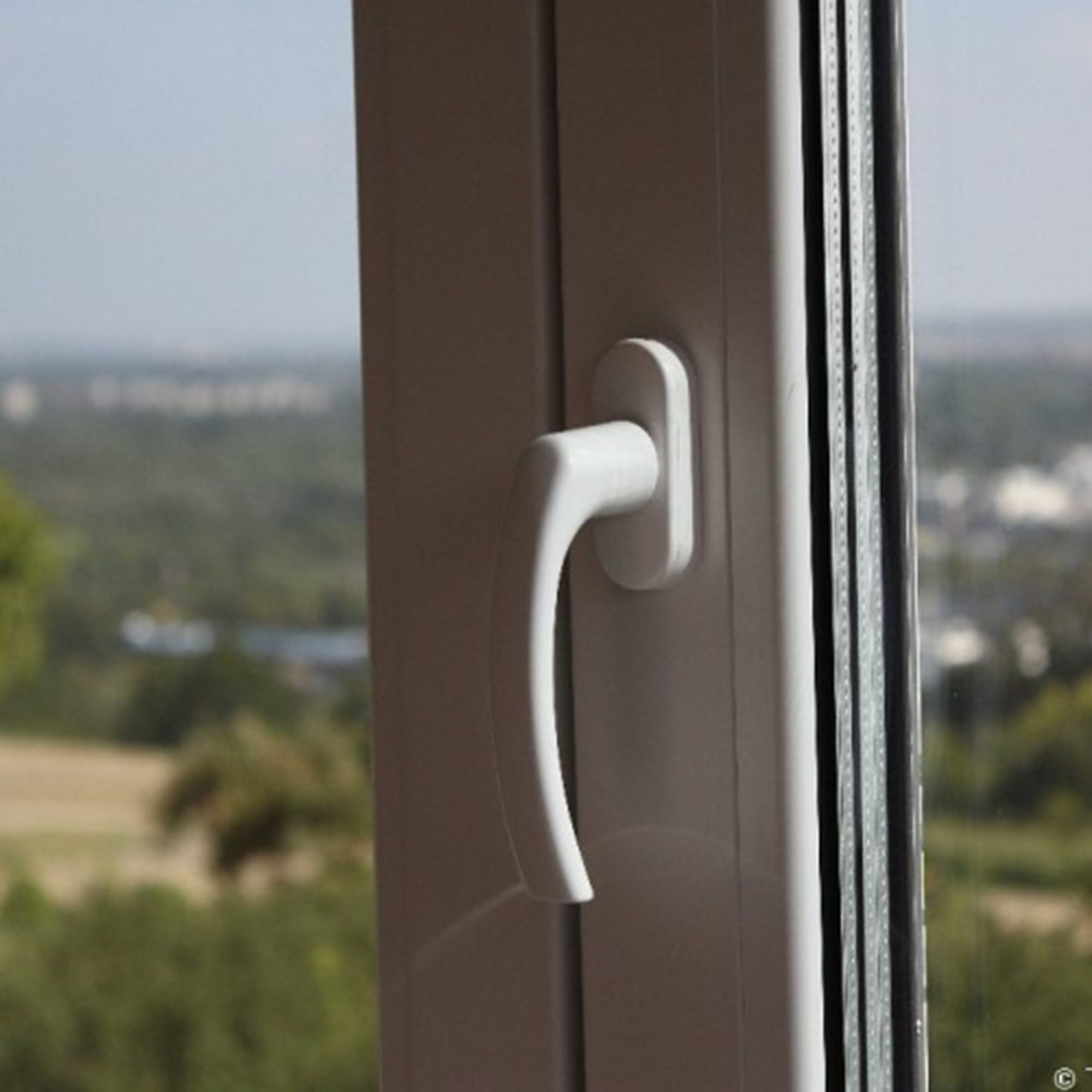 82356360 Ручка оконная для ПВХ JET007, алюминий Santreyd  - Вид №3