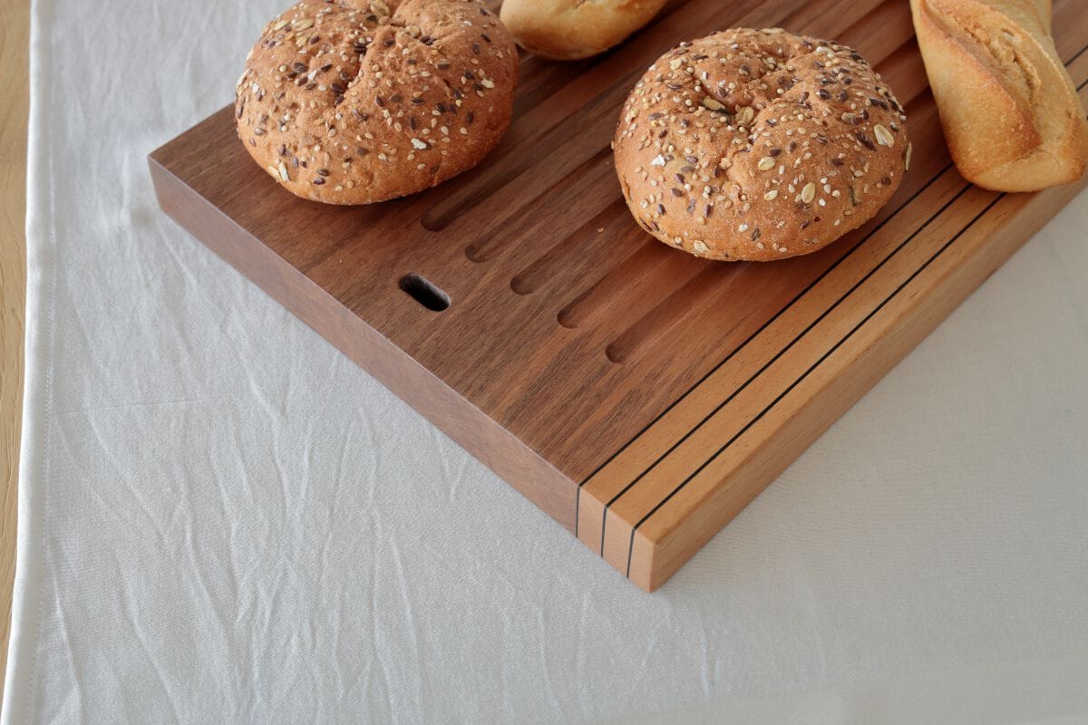 Прямоугольная разделочная доска для хлеба из грецкого ореха с канавкой Deodara Linear ARCH-00054108 - Вид №5