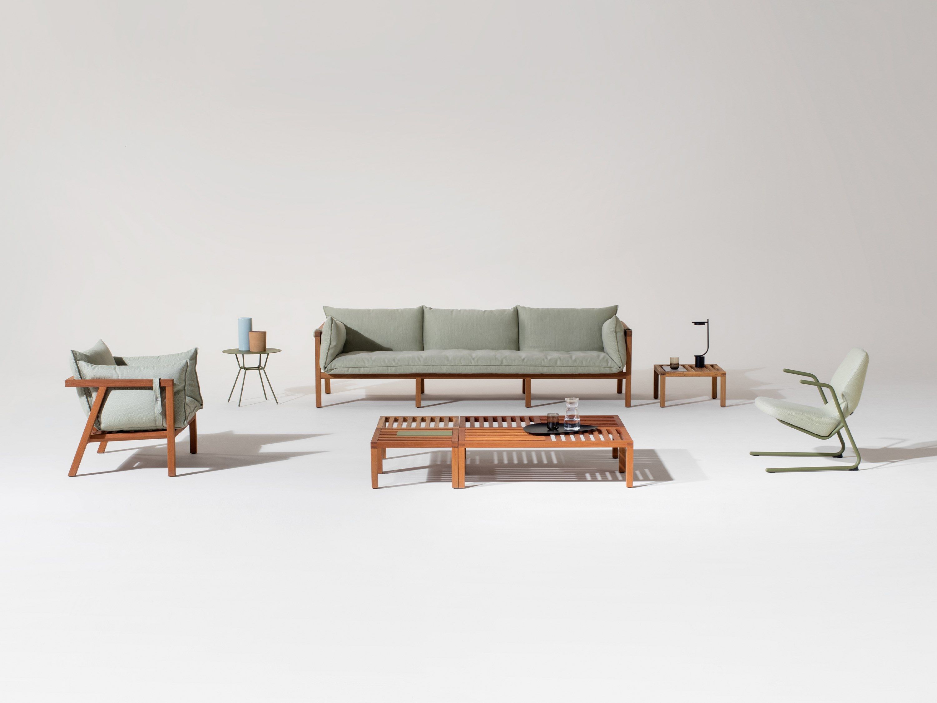 3-местный тканевый съемный садовый диван prostoria Umomoku ARCH-00132044 - Вид №3