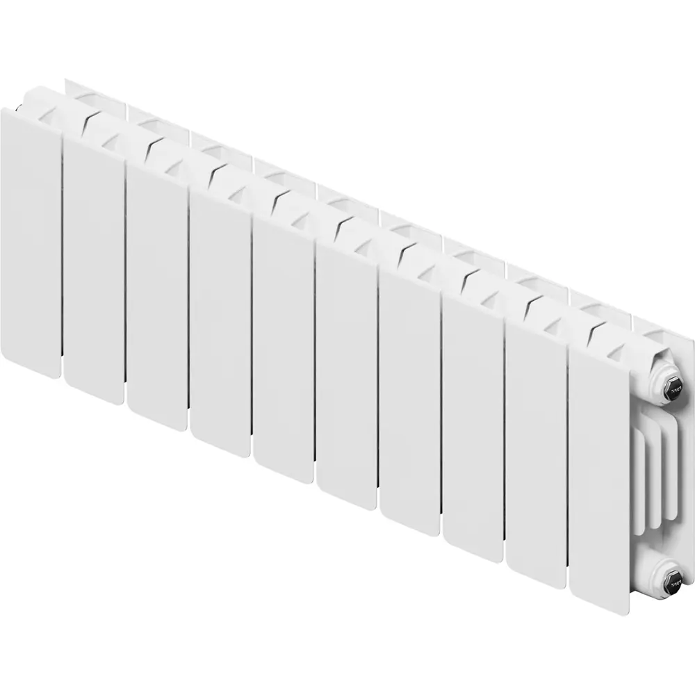 Радиатор секционный Equation Bimetal 200/90 10 секций боковое подключение биметалл белый STLM-2189014 - Вид №2