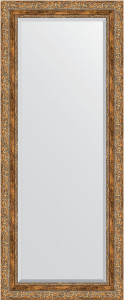 BY 3540 Зеркало с фацетом в багетной раме - виньетка античная бронза 85 mm EVOFORM Exclusive