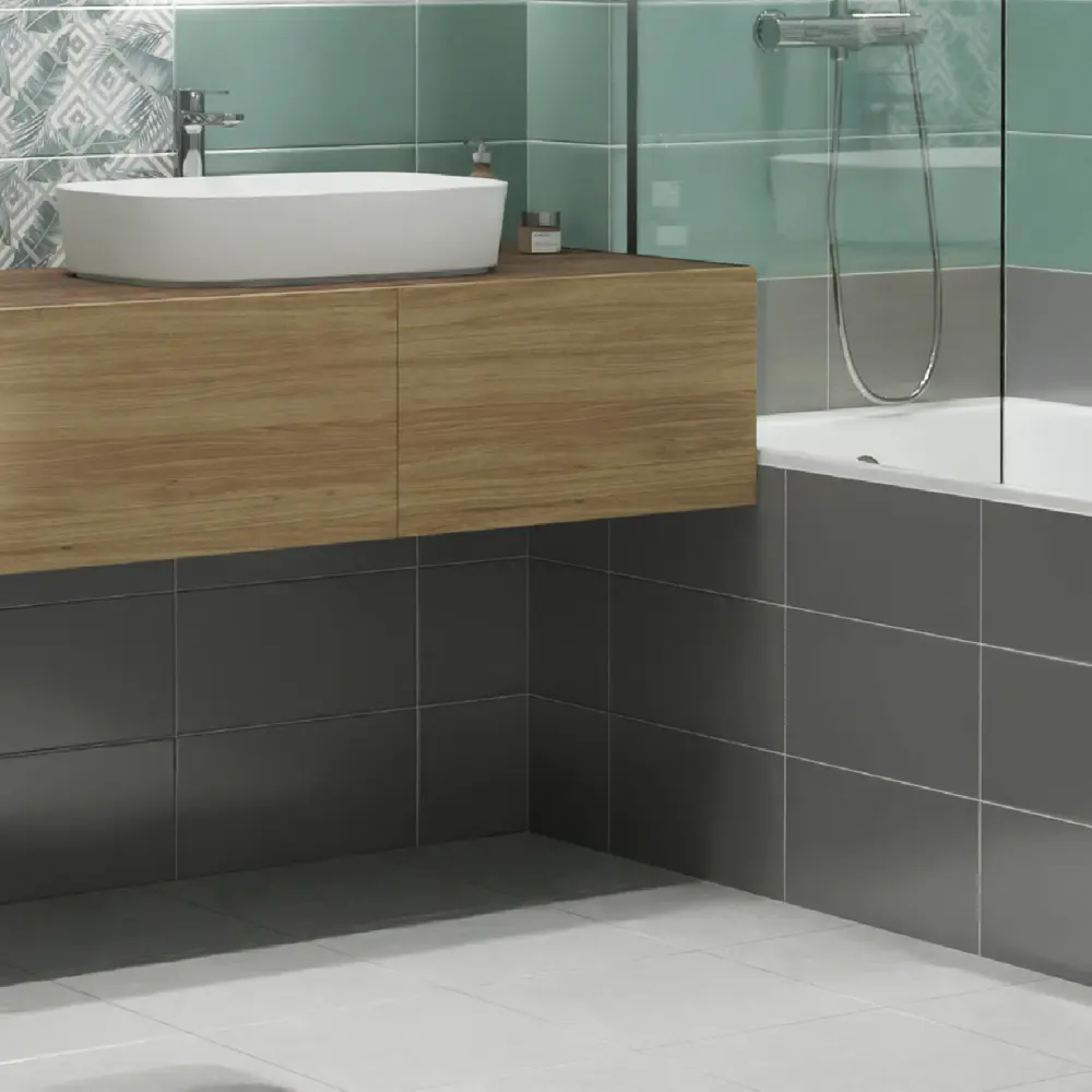 Настенная плитка Нефрит-Керамика Эклат серого цвета для стильного интерьера 89232609 STLM-0945803