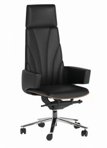 Ersa Поворотное кожаное кресло руководителя с подлокотниками с высокой спинкой