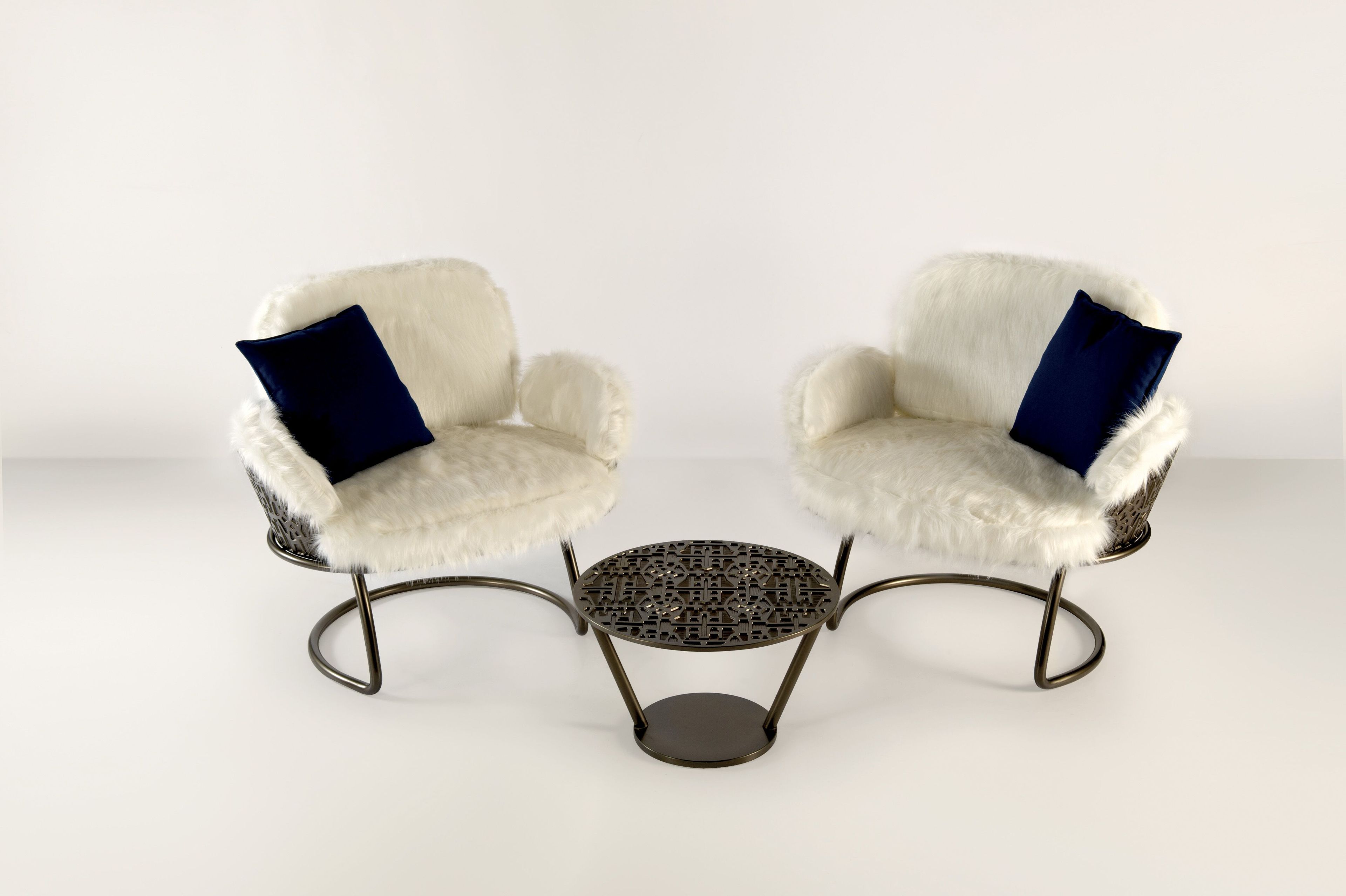 Стальной и алюминиевый журнальный столик Galbiati Exclusive Interiors ARCH-00145842 - Вид №1