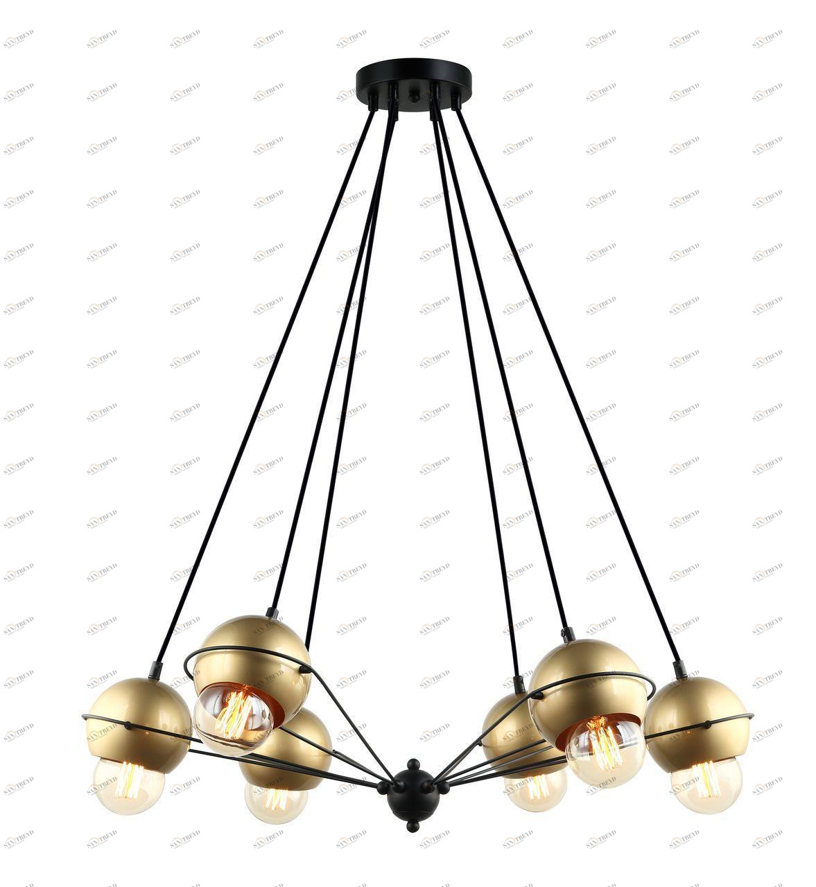 Подвесная люстра Favourite Kugeln 2358-6P FAVOURITE ДИЗАЙНЕРСКИЕ, KUGELN 312749 Золотой 