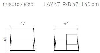 Gruppo Tomasella Квадратный пуф с подкладкой sun-id-1368436 - Вид №3