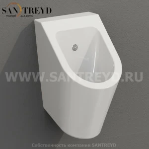 FO029BI Настенный писсуар, уринал с мушкой Ceramica Globo FORTY3