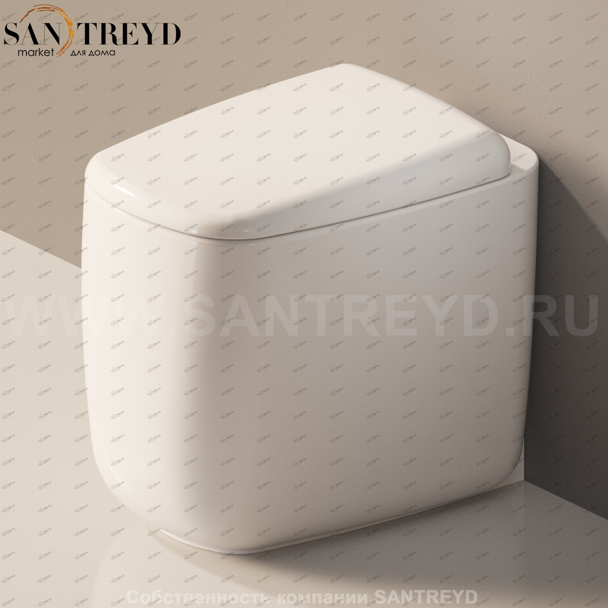 MN1179016 Приставной унитаз напольный Белый Ceramica Flaminia Mono Италия