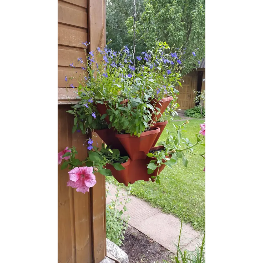 Santreyd Каскад - Многоуровневое кашпо для цветов в терракотовом цвете 89355545 нет STLM-1418410 - Вид №1