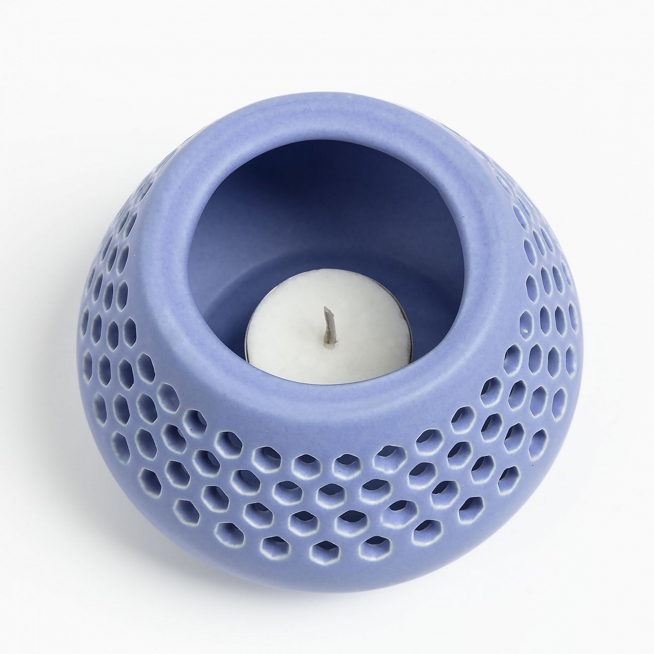 Подсвечник керамический голубой Lonnie от La Forma LA FORMA LONNIE 00-3865131 Голубой  - Вид №2