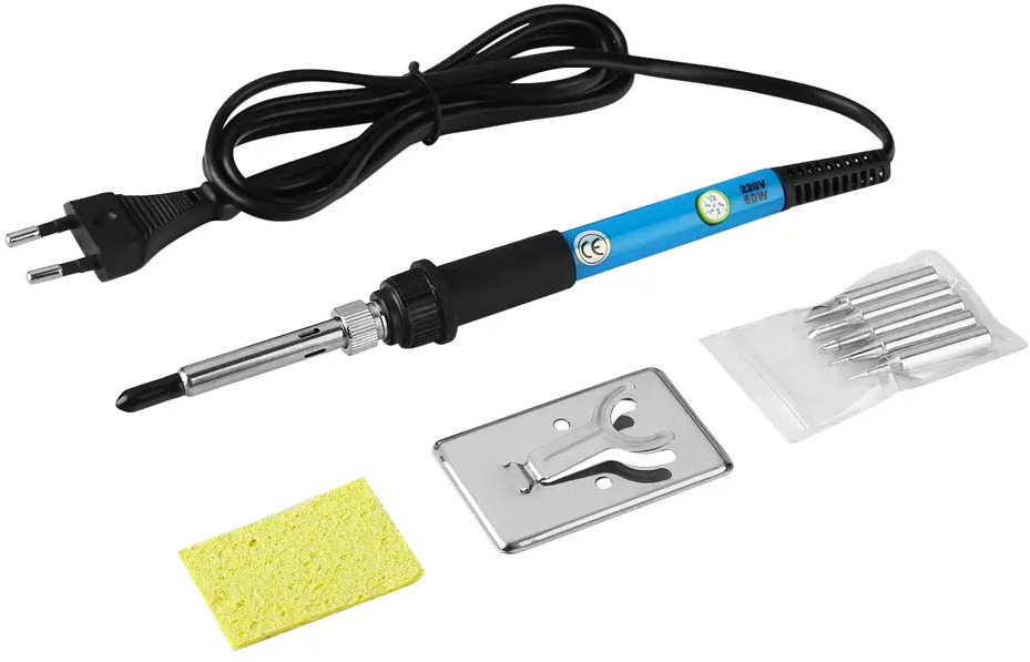 90530988 Паяльник электрический Deko SI25 065-0415, 60 Вт, 4 предмета STLM-0846606