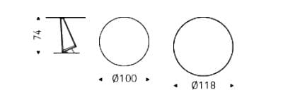 Круглый керамический стол Cattelan italia ROGER KERAMIK ARCH-00017548 - Вид №2