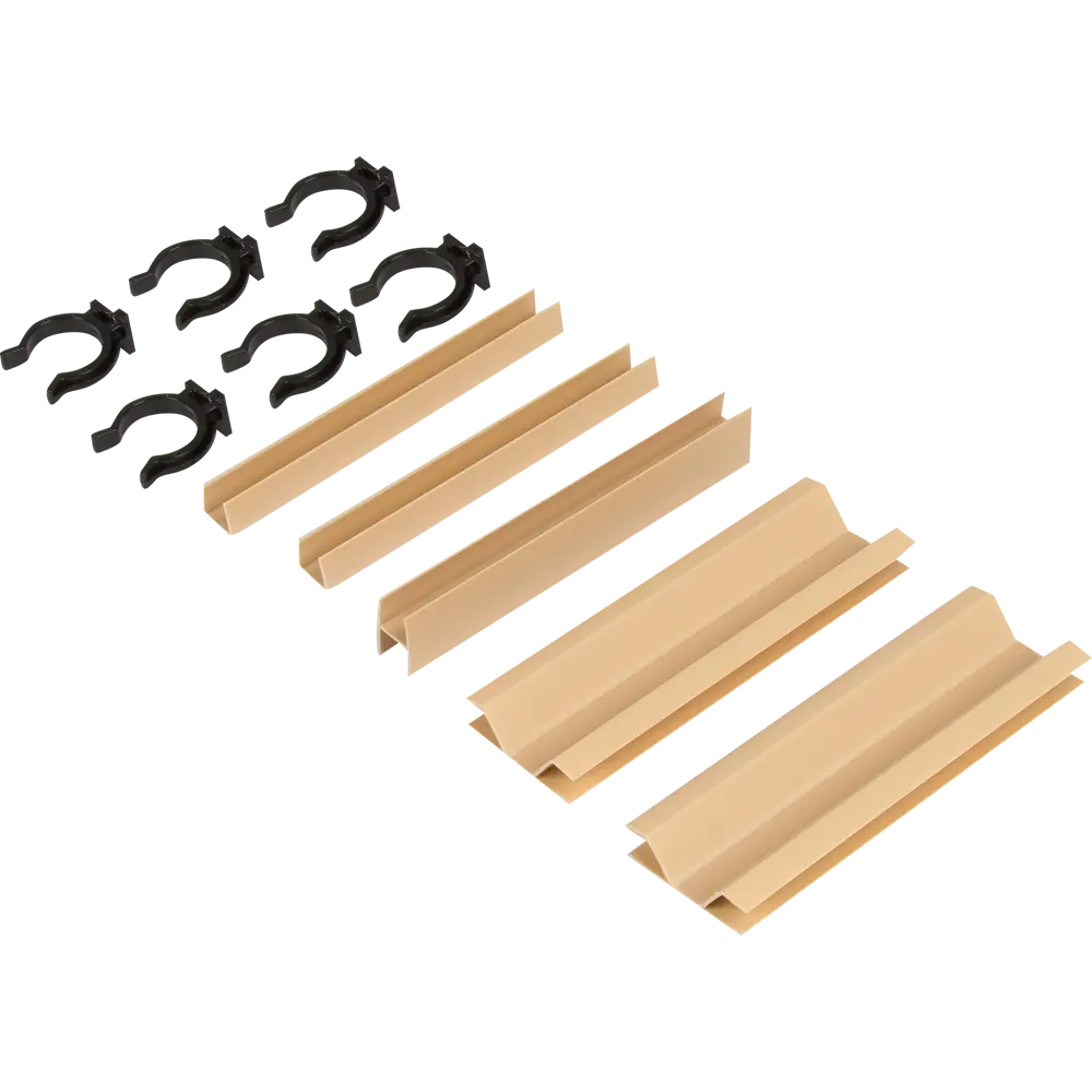 Комплект для установки кухонного цоколя, 15 см, цвет бежевый Santreyd STLM-2155687