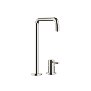 META SQUARE Смеситель на два отверстия с отдельными розетками - Платиновый