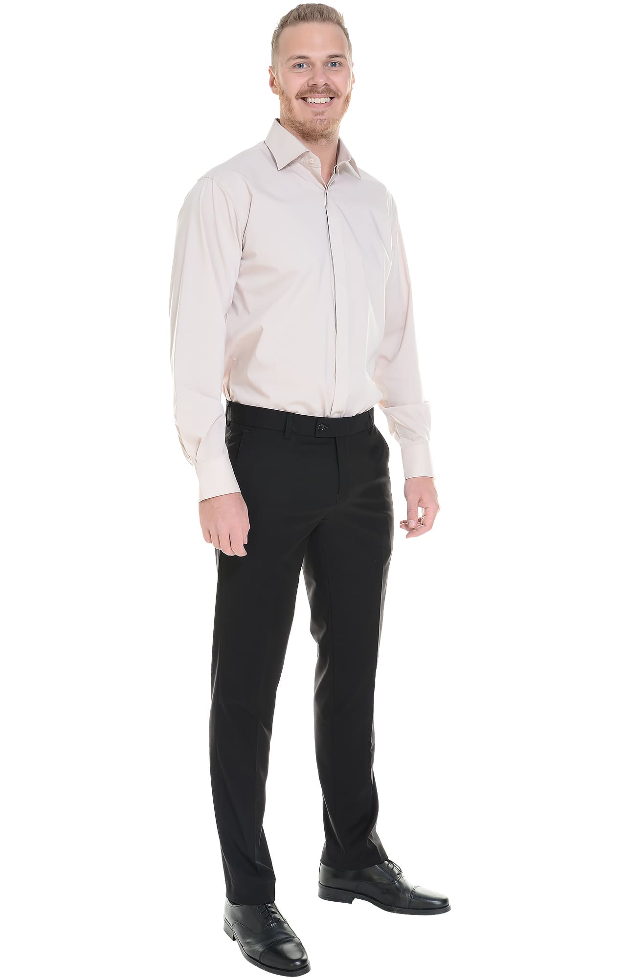 62442 Рубашка мужская  beige El-Risto  Корпоративная одежда  размер 42/170-176  - Вид №3