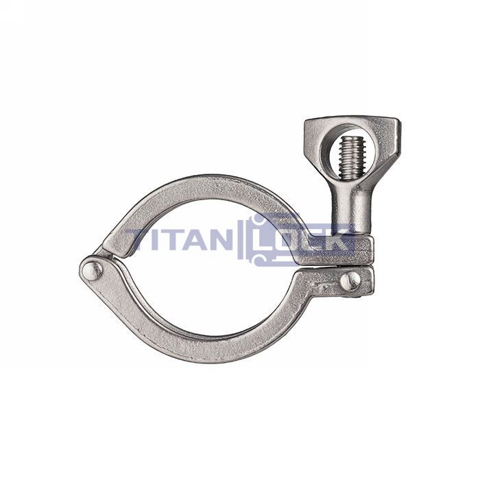 Хомут CLAMP одноосевой DN65 нерж. 304, DIN TL65CLC TITAN LOCK  - Вид №2