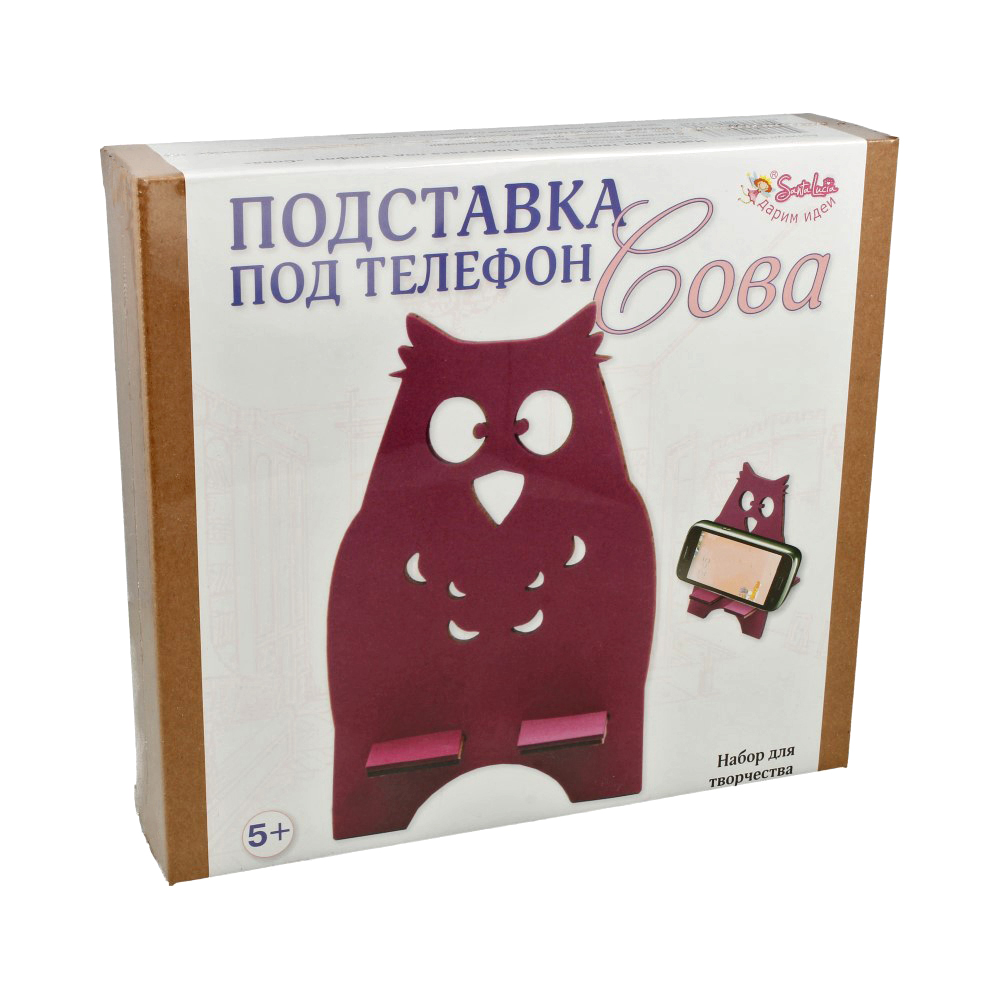 3392 Набор для создания подставки под телефон Сова САНТА ЛЮЧИЯ 