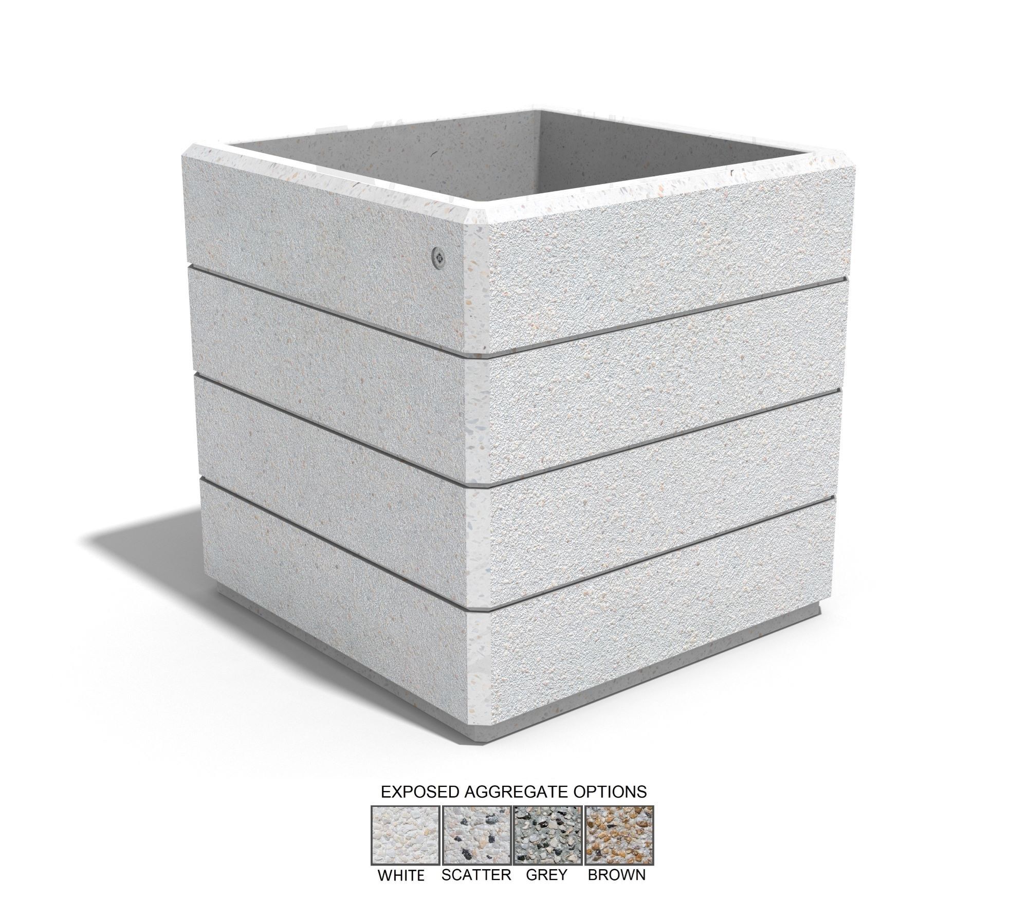 Бетонная квадратная плантатор ENCHO ENCHEV - ETE 73 ARCH-00150367 - Вид №6