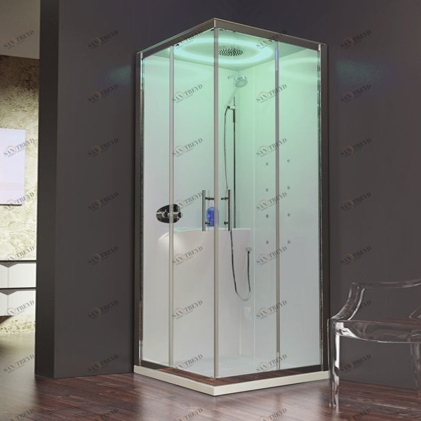 Novellini. Душевая кабина 90x90 A90 HYDROMASSAGE с низким душевым поддоном, без крыши EON EONA90M11UA