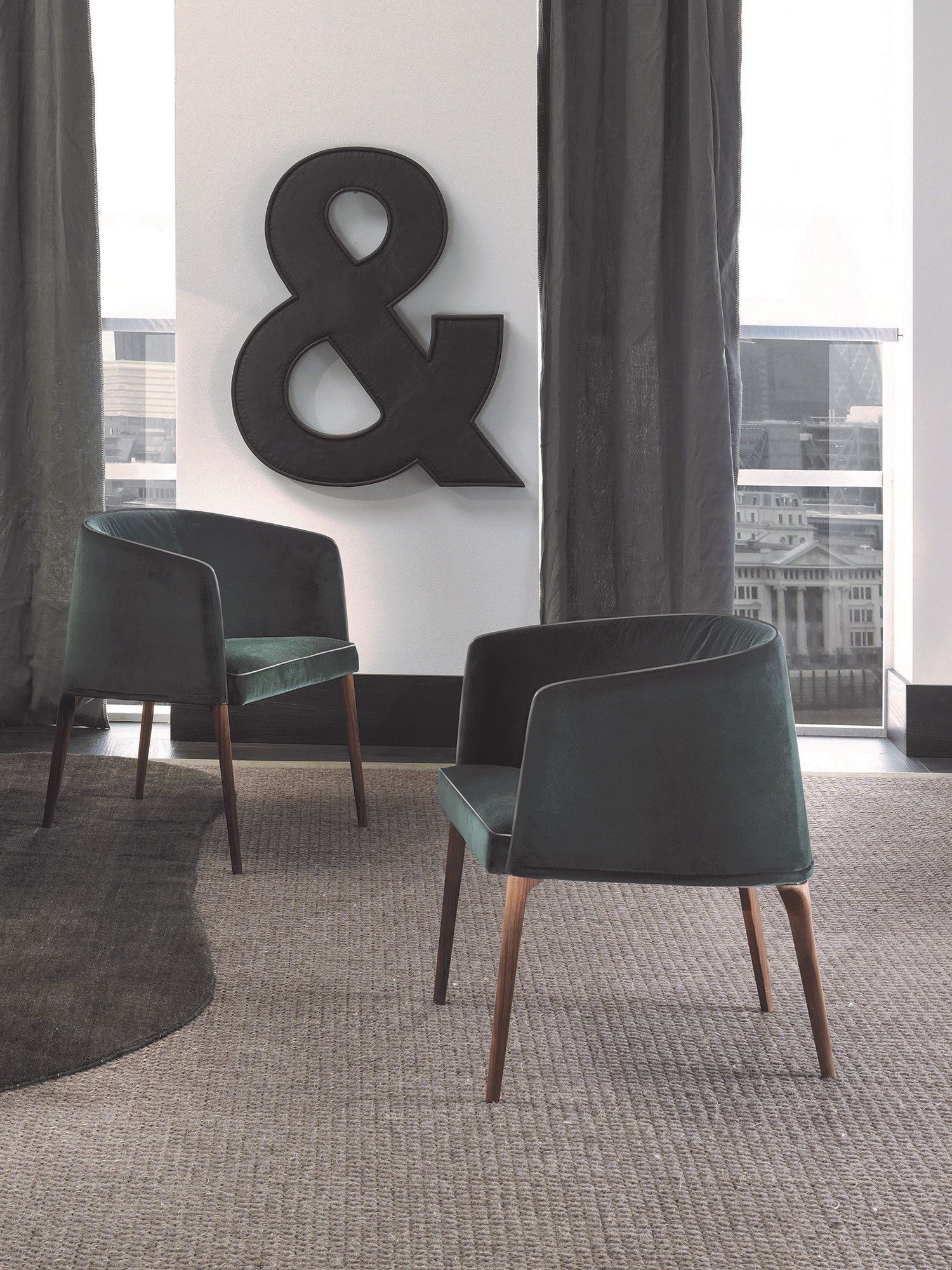 Мягкий стул из ткани Frigerio Джеки ARCH-00151222 - Вид №3