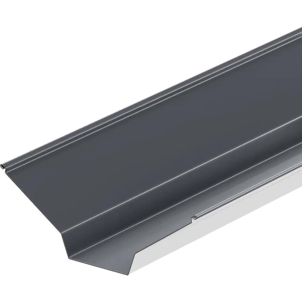 Ендова верхняя 115x30x115 мм 2 м RAL 7024 0.4 мм графитовый серый ВЕГА STLM-2194666