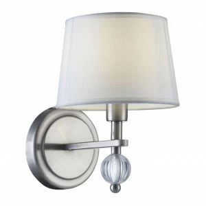 Бра с абажуром бело Milena FR5679WL-01N FREYA MILENA 00-3929250 Белый;серебро