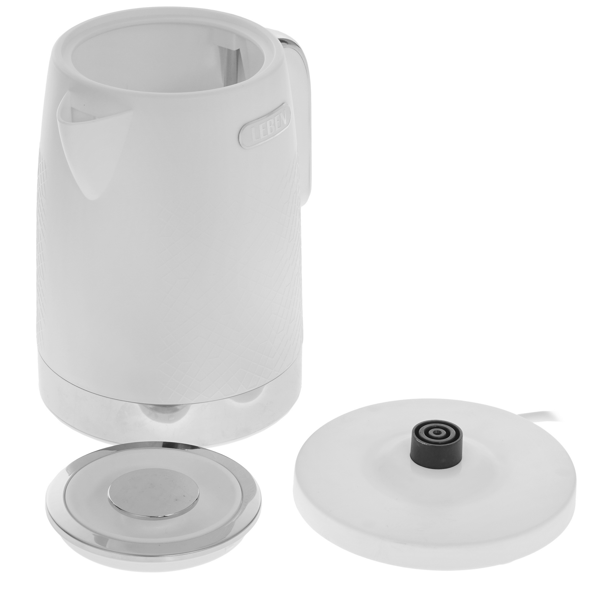 9237184 Электрочайник LEBEN 291-101 белый STDN-0104484 - Вид №4