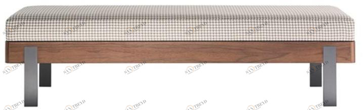 HC28 Cosmo Мягкая скамья из ткани Emma No185