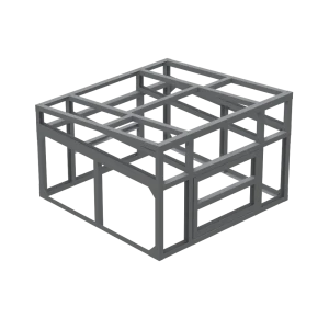 91326327 Вольер Upforming Valer_Zn оцинкованный 200x123x153 см сталь STLM-0961291