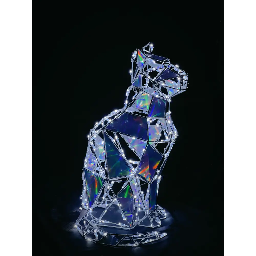 Электрическая светящиеся фигура Кошечка 300 LED 60x70x40 см теплый белый свет 86164085 STLM-2070394 LUMINE AJUR 