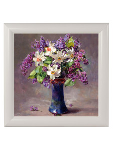 90620969 Картина в раме "Букеты. нарцисс" 23x23 см STLM-0311362 ELENADECOR