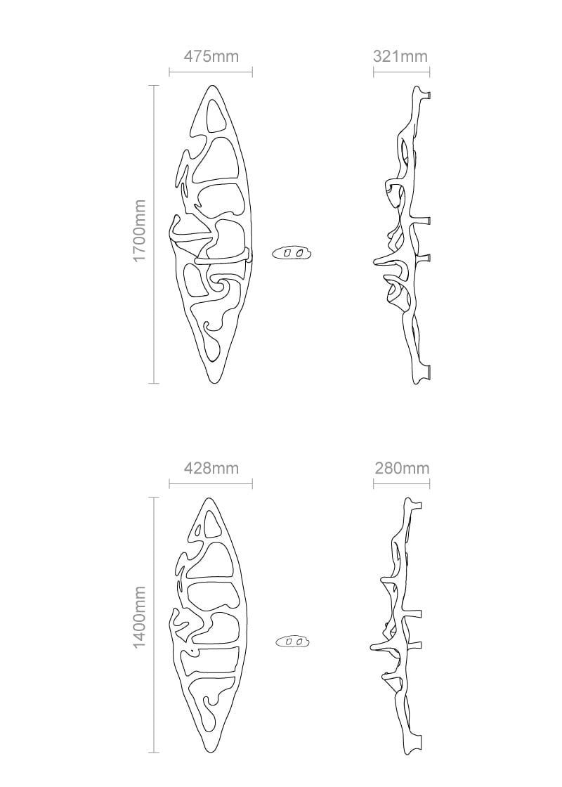 Полотенцесушитель из нержавеющей стали P&Bhusri Master Art Style ARCH-00000326 - Вид №3