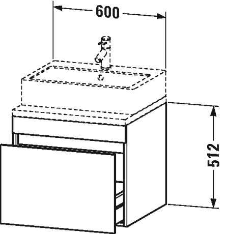 DS531005151 DuraStyle Тумбочка для консоли Сосна коричневая, декор Duravit - Вид №1