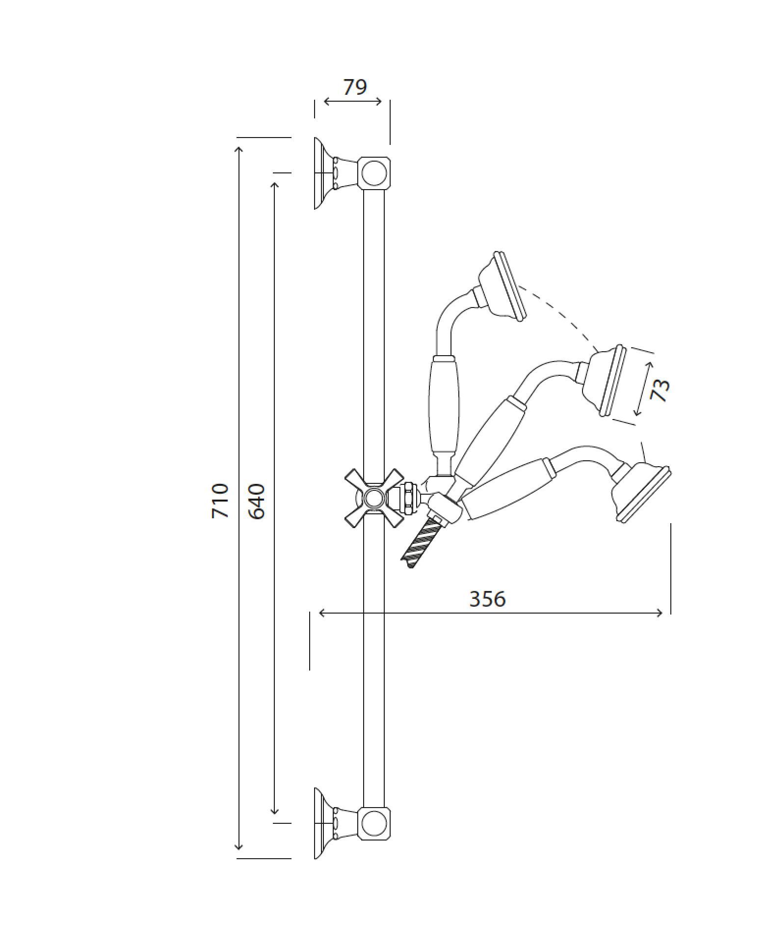 Подъемный стержень с ручным душем Park Avenue Crowe ARCH-00103681 - Вид №1
