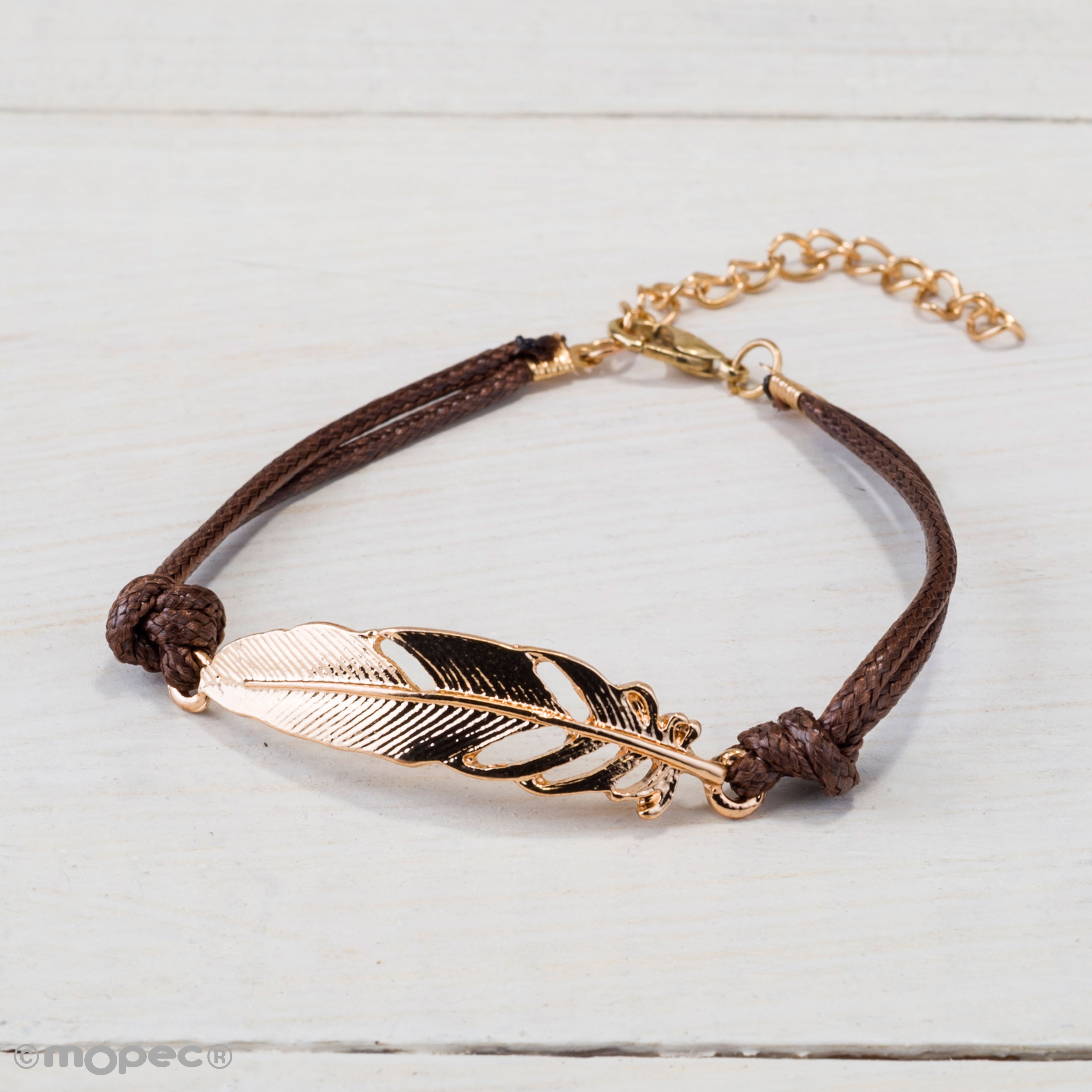 K107 Набор из 4 золотых металлических перьевных браслетов Dekoraniaevents Bodas  - Вид №1