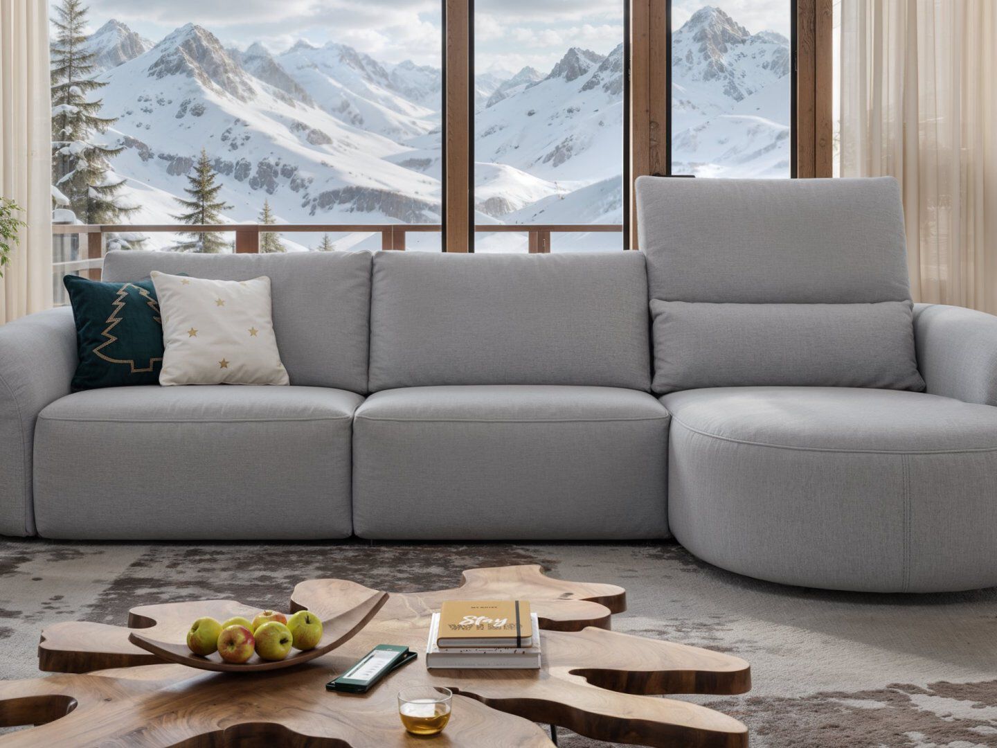 Тканевый диван с полуостровом Sofanella Санкт-Мориц ARCH-00070925 - Вид №3