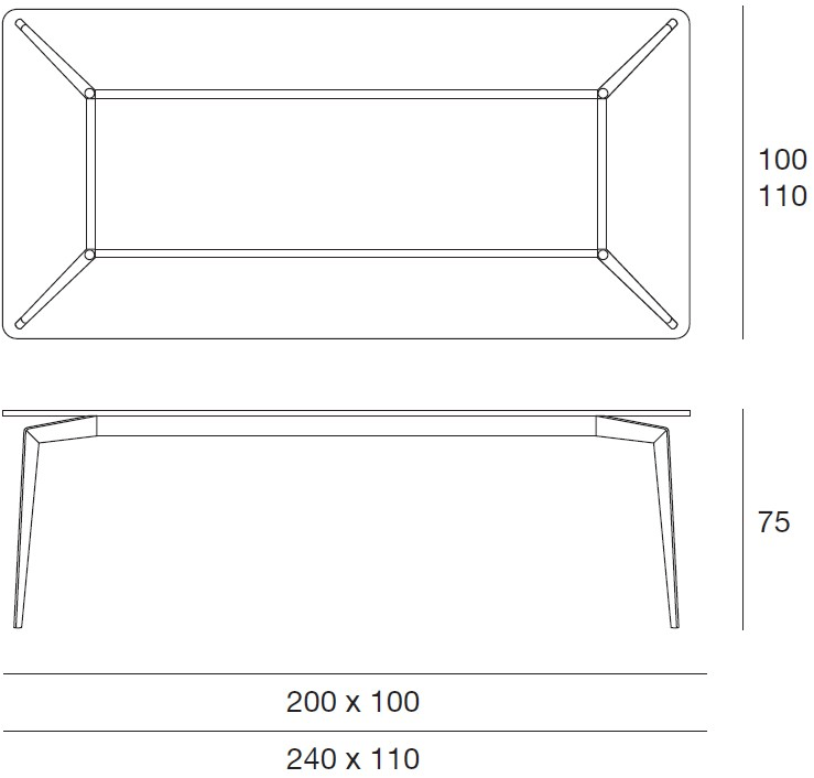 Pacini & Cappellini Прямоугольный стол из дерева и стекла  5490  - Вид №3